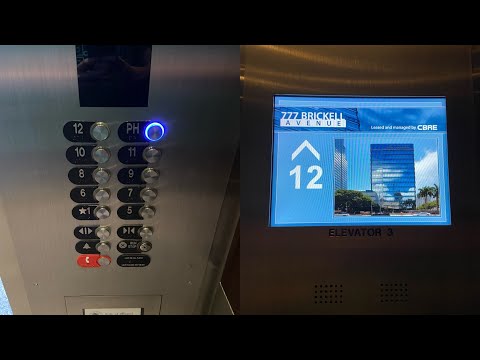 Otis Series M2 Traction Elevators @ 777 Brickell/SunTrust Tower, Brickell Miami, FL