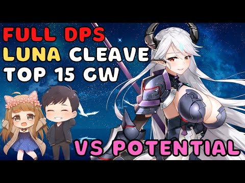 [Epic 7] Full DPS Luna destroys everything!!! - vs Potential - Rank #15 Guild Wars with my Husband