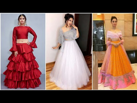 Designer Net, ruffle & silk lehenga designs|| THE ARSHI'S WORLD||