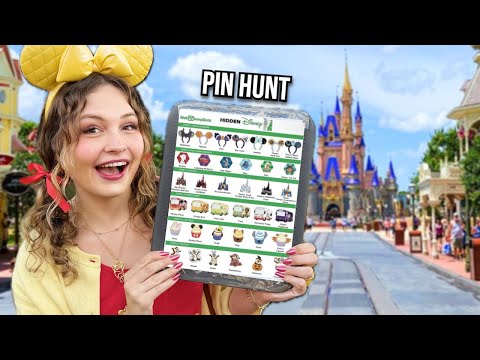 2026 Hidden Disney Pin HUNT in Magic Kingdom | How Many Can We find?