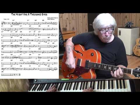 The Night Has A Thousand Eyes - Jazz guitar & piano cover ( Jerry Brainin & Buddy Bernier )