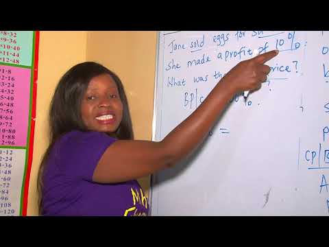 Percentage profit Grade 6,7 and 8 - Mwalimu Miriam