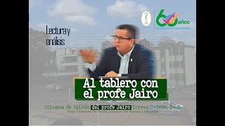 Repensar las manifestaciones culturales - Al tablero con el profe Jairo