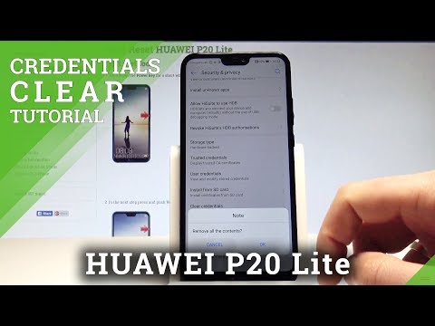 How to Clear Credentials in HUAWEI P20 Lite - Remove All Certificates |HardReset.Info