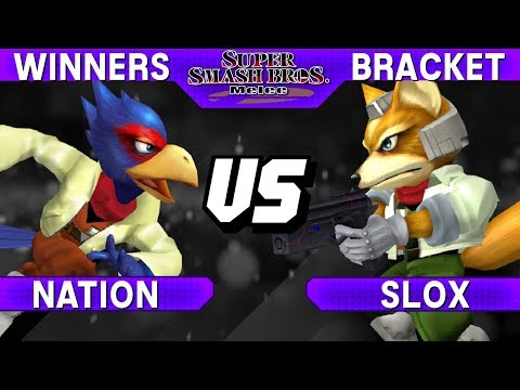 Smash Melee - Nation (Falco) vs Slox (Fox) - Major Flavor Winners Bracket