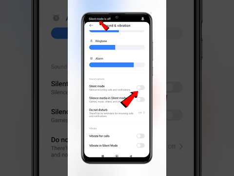 Xiaomi phone silent mode kaise off karen 2026 | Android phone silent mode settings #techfrack