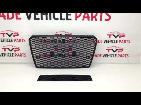 Fits Audi A7 S7 2010-2014 Front Bumper Grille Honeycomb Gloss Black Sport video