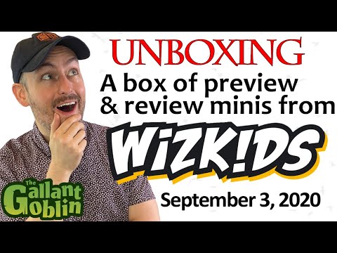 Unboxing a box of preview and review minis from WizKids! - Sept. 3, 2020