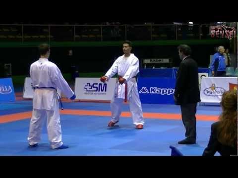 Fioravante Valentino vs Fabrizio Morini - Final 83 kg - Campionati Italiani Kumite Ostia 2012