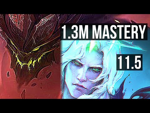 MALPHITE vs VIEGO (TOP) | 7/1/6, 1.3M mastery, Dominating | KR Diamond | v11.5
