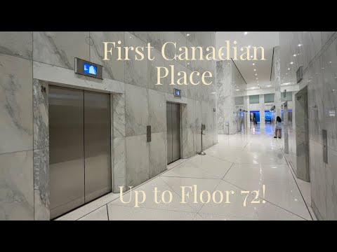 High Speed Otis Traction Elevators at First Canadian Place in Toronto Ontario Canada