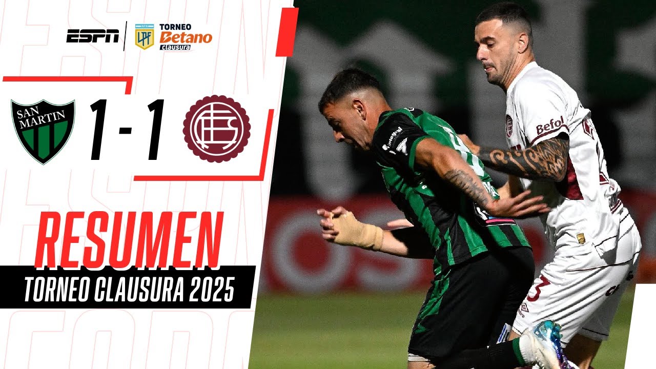 EL SANTO RESCATÓ UN EMPATE AGÓNICO Y SUEÑA CON LA PERMANENCIA | San Martín 1-1 Lanús | RESUMEN
