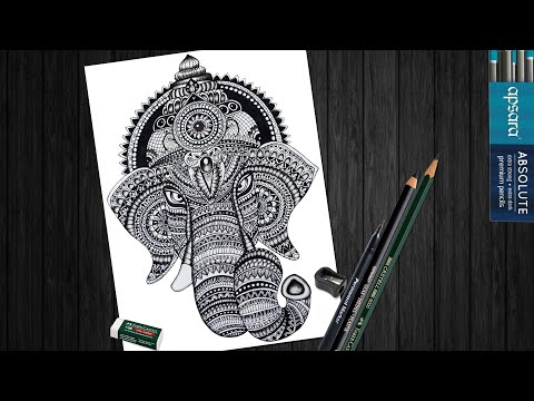EASY LORD GANESHA MANDALA ART | MANDALA ART