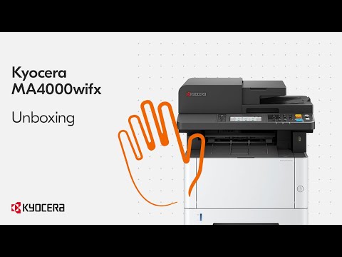 Kyocera MA4000wifx — распаковка и установка