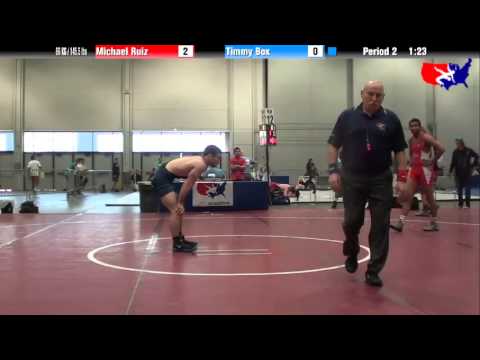 Michael Ruiz vs. Timmy Box at 2013 Junior Nationals - FILA - FS