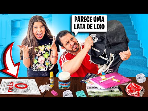 MY FATHER REACTING TO MY SCHOOL SUPPLIES *it went bad guys