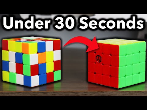 How To Solve a 4x4 Rubik's Cube In UNDER 30 SECONDS