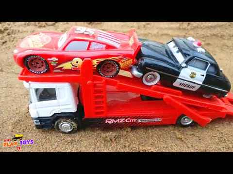 Disney Pixar Cars Toys Transportation for Kids Car Carrier Truck Lightning McQueen Toys for Children