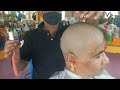 Indian Women Headshave In Barbershop Hair Donation