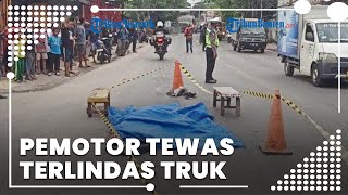 Seorang Pemotor Tewas Terlindas Truk Trailer, Pemotor Sempat Berupaya Selamatkan Diri