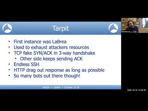 SF20V - 17 Analyzing Honeypot Traffic (Tom Peterson)