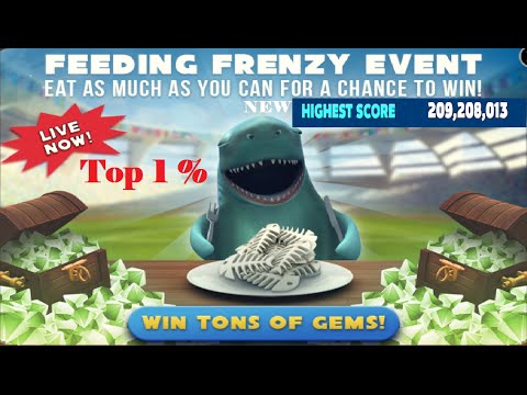 [NEW] World Record ! with Top 1 % in Feeding Frenzy Live Event - Hungry Shark Evolution