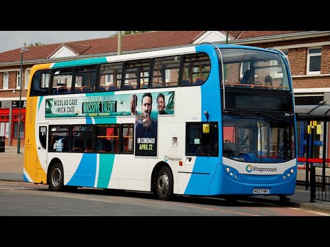 Fast Driver and Kickdown: Stagecoach North East 19114 (MX07HMY) Dennis Trident 2/Enviro 400