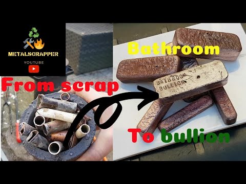 Bathroom bullion - Trash to treasure - Copper bullion bars