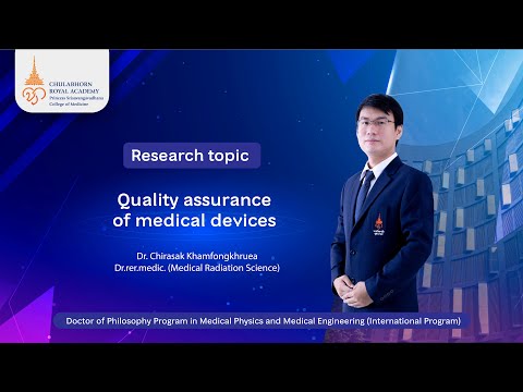 Dr Chirasak Quality assurance of medical devices