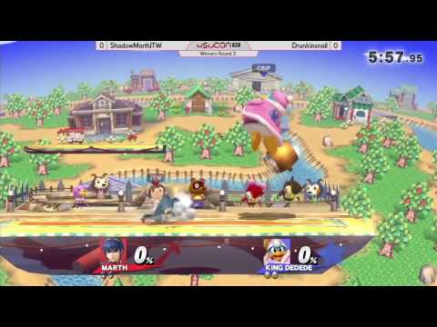 WSUCon XV Smash 4 - ShadowMarthJTW (Marth) vs. Drunkinsnail (King Dedede)