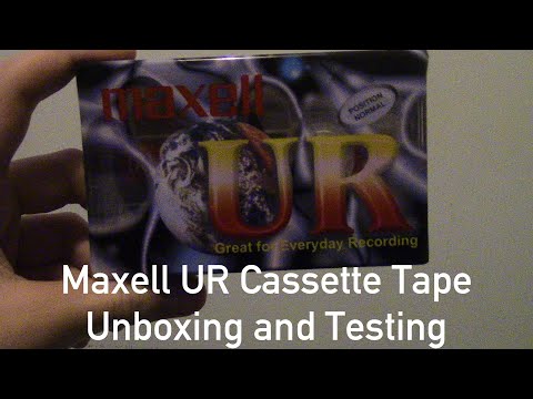 Maxell UR Cassette Tape Unboxing and Testing
