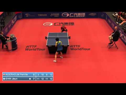 2014 Belgium Open WS AGERHOLM Pernille DEN vs SHIN Jieun KOR