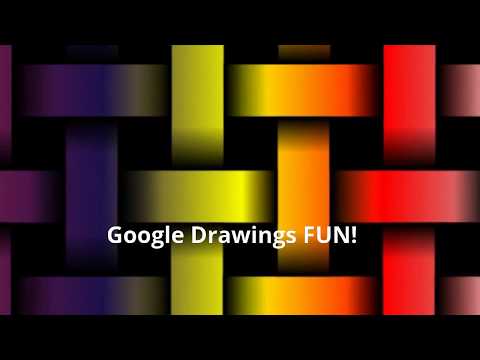 Part of a video titled Woven Optical Illusion in Google Drawings - YouTube