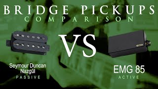 Video thumbnail for Seymour Duncan NAZGUL vs EMG 85 - Bridge Pickup Guitar Comparison / Demo by Mike Stamper