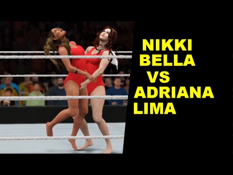 WWE 2K17 Adriana Lima vs Nikki Bella - Baywatch Match