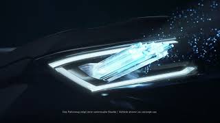 Volkswagen showed off the new Amarok's adaptive headlights in a video