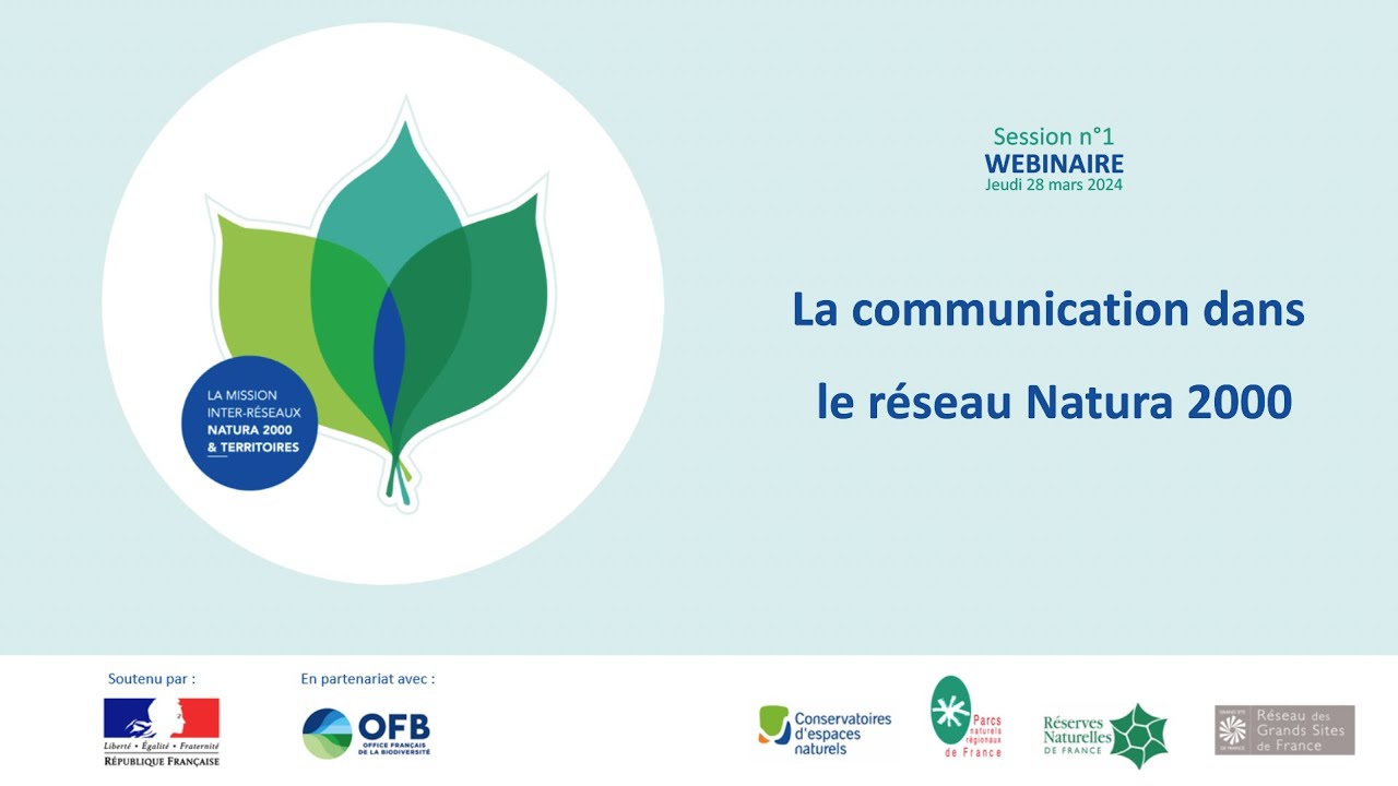La communication dans le réseau Natura 2000 - Replay webinaire