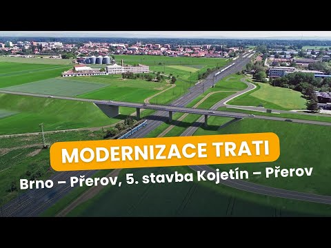 Modernizace trati | 📍 Brno – Přerov, 5. stavba Kojetín – Přerov