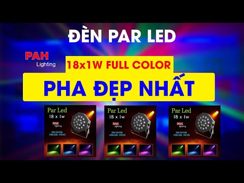 Đèn pha sân khấu LED 18x10W full màu sử dụng bóng LED 4in1