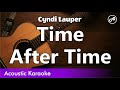 Cyndi Lauper Time After Time SLOW Karaoke Acoustic