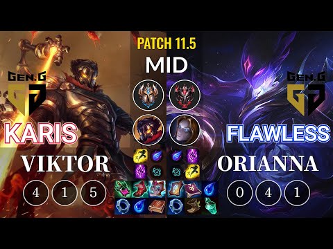 GEN Karis Viktor vs GEN Flawless Orianna Mid - KR Patch 11.5