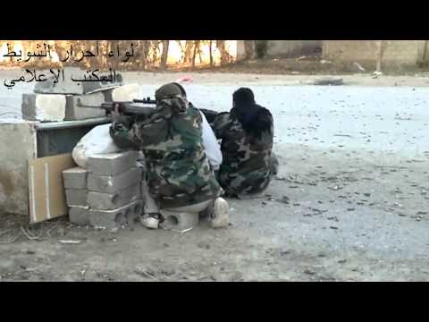 استهداف قوات النظام قرب حاجز المسمكة في بلدة المريعية بالقناص من قبل لواء أحرار الشويط