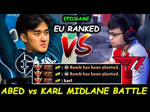 Abed vs Karl  - T1 Evil Geniuses Epic MIDLANE Battle Dota 2 Server EU Ranked