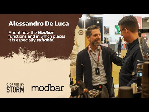 Alessandro De Luca about how the Modbar functions and where it is suitable - Coffee By Storm