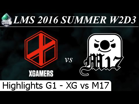 XG vs M17 Game 1 Highlights - LMS Summer 2016 W2D3M5 Extreme Gamers eSports Club vs Machi