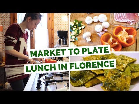 Cooking Italian Pasta at Home in Florence, Italy