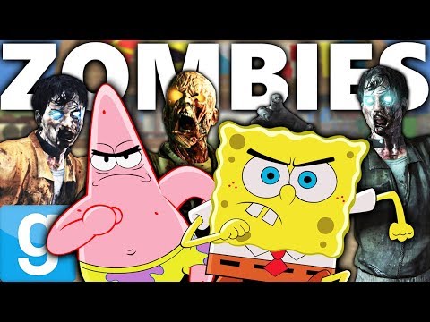 KRUSTY KRAB ZOMBIE HORDE DEFENSE!!! | Gmod Sandbox (Spongebob vs Zombies)