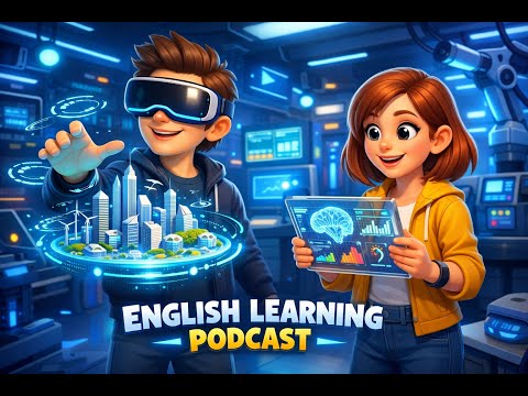 EASY English Learning: Technology, Social Media & Future (A1-A2 Lesson 22) โ AI, VR & Digital Life!
