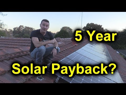 EEVblog #1086 - 5 Year Solar Power Results - Payback?