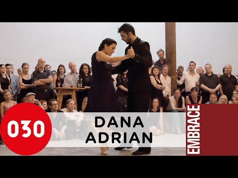  Adrian Ferreyra  and  Dana Frigoli  are  dancing  to  the  tango  "  Que Te Importa Que Te Llore  "  by  Miguel Caló  at  Embrace Berlin Tango Festival  in  2016